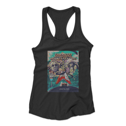 Tom Petty And The Heartbreakers 40Th Anniversary Final Tour  Racerback Tank Top