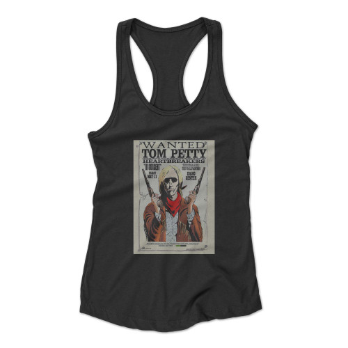 Tom Petty And The Heartbreakers Wanted Concert  Racerback Tank Top