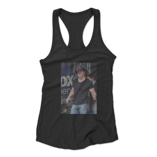 Trace Adkins On Stage For Fox & Friends All American Summer Concert  Racerback Tank Top