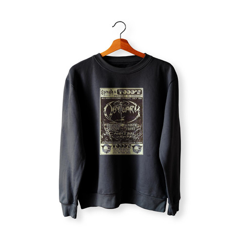1992 Obituary Cannibal Corpse Malevolent Creation Agnostic Front  Racerback Sweatshirt Sweater