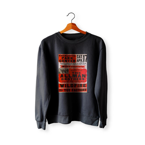 Allman Brothers 1969-1972 Concert S  Racerback Sweatshirt Sweater