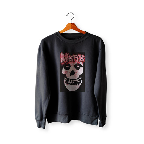 Bloody Fiend Skull Black Light  Racerback Sweatshirt Sweater