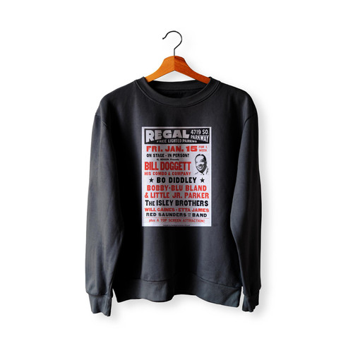Bo Diddley Bobby Blue Bland Isley Bros Bill Doggett 1960  Racerback Sweatshirt Sweater