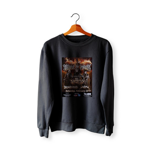 Cradle Of Filth Faceless 2013 Worcester Ma Concert Tour  Racerback Sweatshirt Sweater