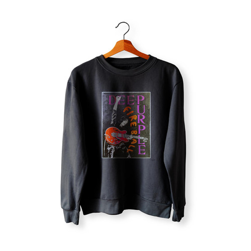 Deep Purple Hand Painted  Racerback Sweatshirt Sweater