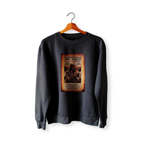 Grateful Dead And Allman Brothers Reprint Concert  Racerback Sweatshirt Sweater