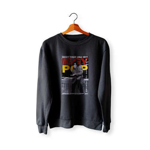 Iggy Pop S - Uk & Usa Tours 1977  Racerback Sweatshirt Sweater
