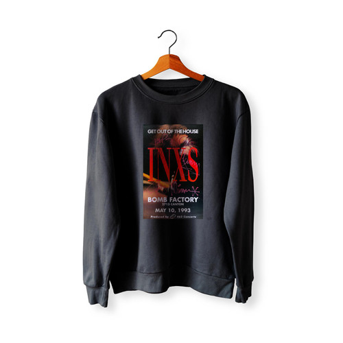 Inxs Signed Bomb Factory Concert 1993  Racerback Sweatshirt Sweater