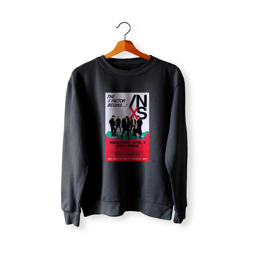 Inxs X Factor North American Tour Arco Arena Sacramento 1991 Original  Racerback Sweatshirt Sweater