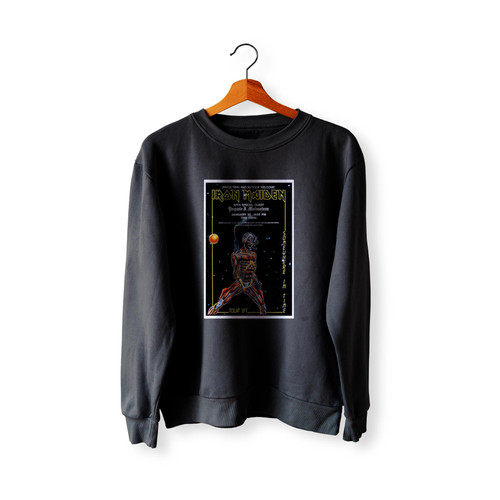 Iron Maiden The Omni 1987 Vintage Concert  Racerback Sweatshirt Sweater