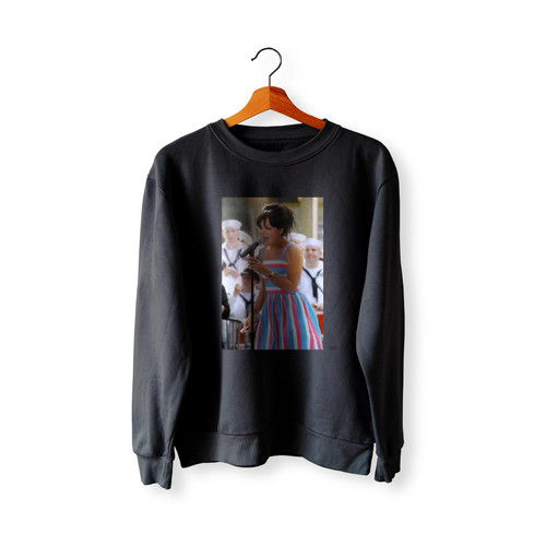 Lily Allen On Stage For The Nbc Today Show Concert With Blondie And Lily Allen  Racerback Sweatshirt Sweater