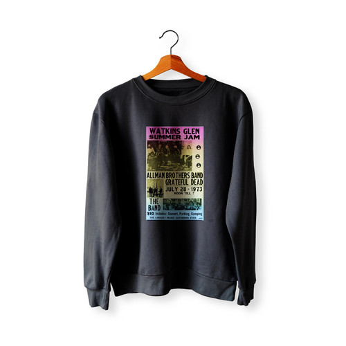 Luxe West Inc Allman Brothers Band & Grateful Dead Retro Concert  Racerback Sweatshirt Sweater