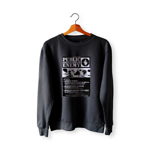 Public Enemy England Multi-Concert  Racerback Sweatshirt Sweater