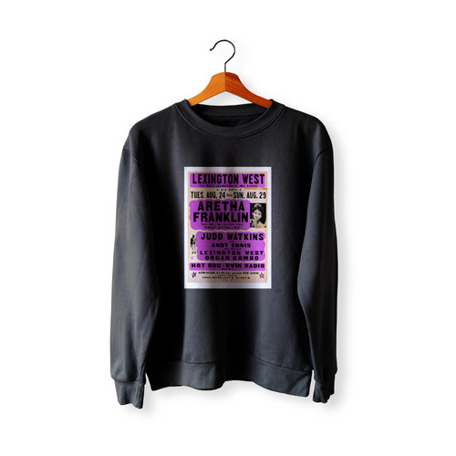 Rare Aretha Franklin 1965 Concert  Racerback Sweatshirt Sweater