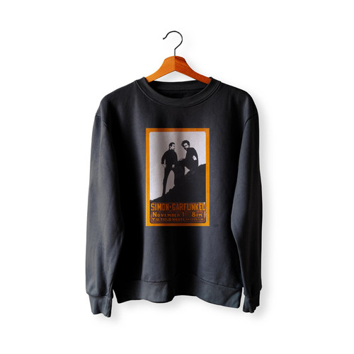 Simon And Garfunkel Late 60'S Toledo University Silkscreened Concert  Racerback Sweatshirt Sweater