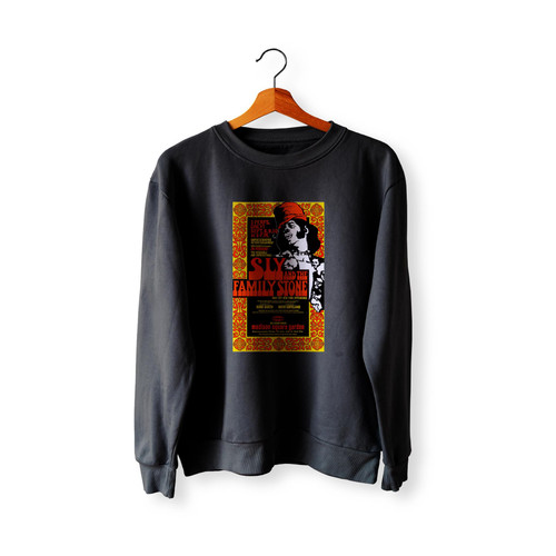 Sly And The Family Stone 1971 Madison Square Garden Concert  Racerback Sweatshirt Sweater