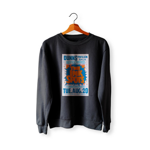 The Ink Spots 1957 Day-Glo Silk-Screened Cardboard Concert  Racerback Sweatshirt Sweater