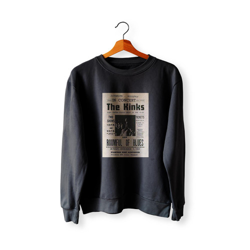 The Kinks 1969 Stamford  Racerback Sweatshirt Sweater