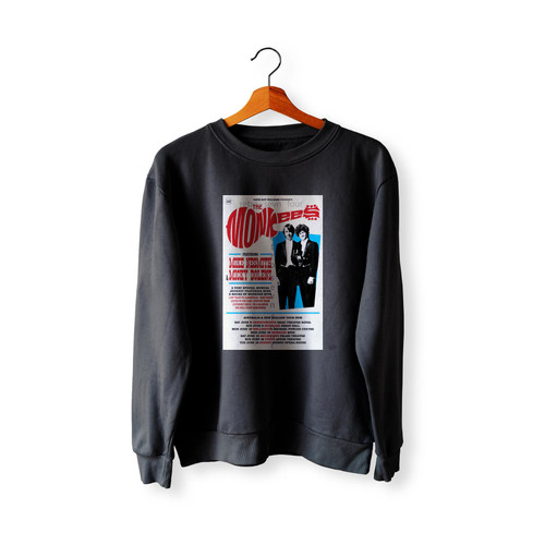 The Monkees Auckland New Zealand Vintage Concert  Racerback Sweatshirt Sweater