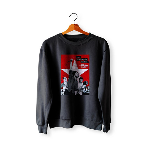 The Rage Factor Rage Against The Machine Live From London  Racerback Sweatshirt Sweater