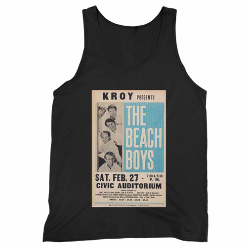 Beach Boys 1965 Sacramento Ca Classic Boxing-Style Concert  Tank Top