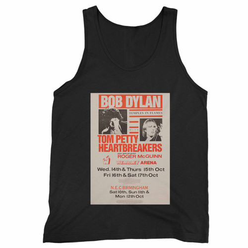 Bob Dylan Tom Petty Roger Mcguinn Original Concert  Tank Top
