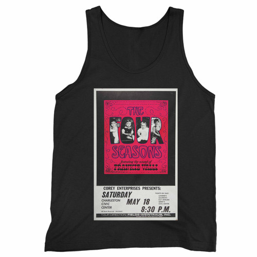 Frankie Valli & The Four Seasons 1968 Vintage Concert  Tank Top