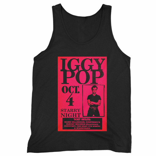 Iggy Pop 1980 Starry Night Concert  Tank Top