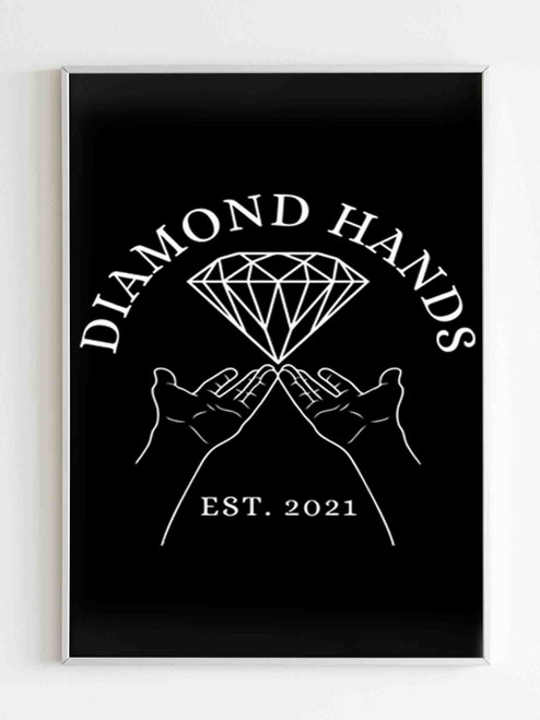 Gme Amc Diamond Hands Stock Market Poster