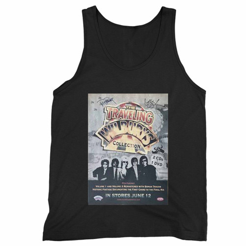 Traveling Wilburys Tom Petty And Jeff Lynne Signed Promotional  Tank Top