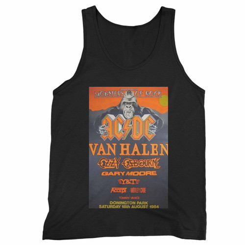 Van Halen Monsters Of Rock Vintage Concert  Tank Top