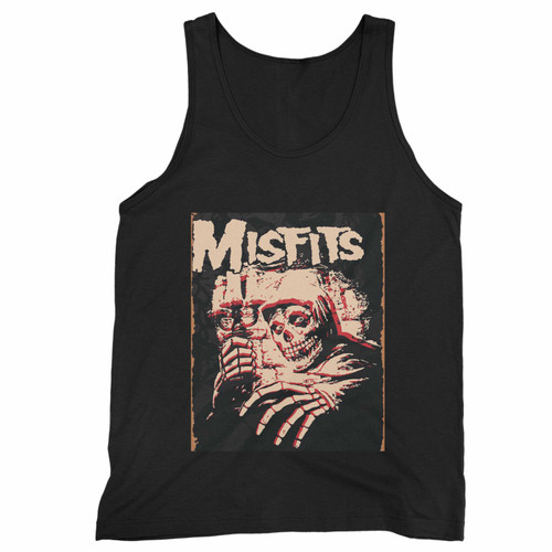 Wanfst Art And Vector Misfits Band Metal Tin Sign  Tank Top