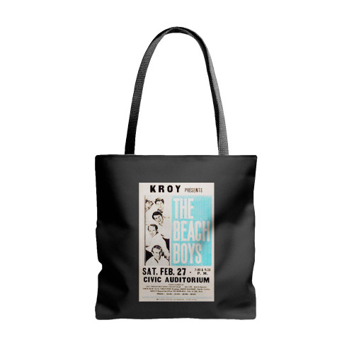 Beach Boys 1965 Sacramento Ca Classic Boxing-Style Concert  Tote Bags