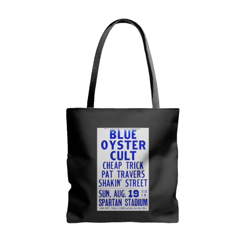 Blue Oyster Cult Vintage Concert  Tote Bags