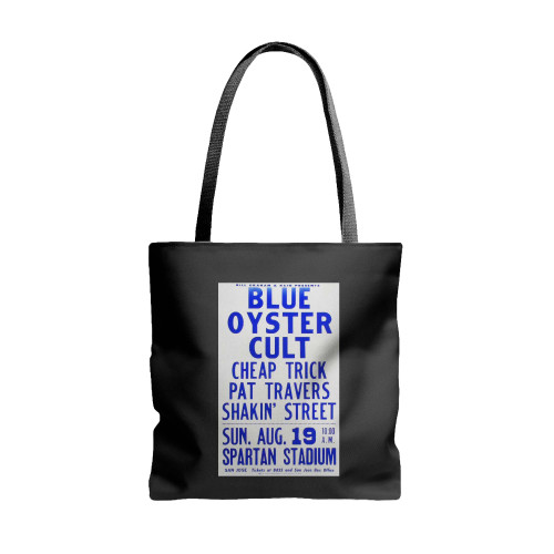 Blue Oyster Cult Vintage Concert 1  Tote Bags