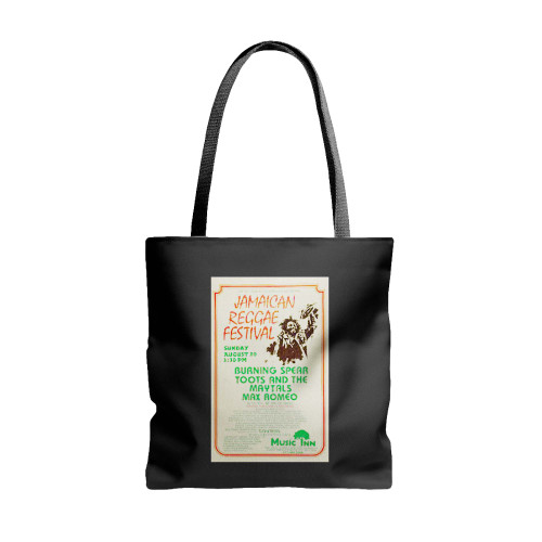 Burning Spear Toots & The Maytals 1978 Lenox Concert  Tote Bags