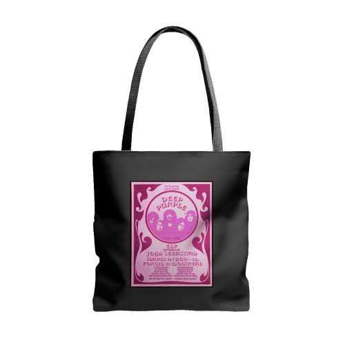 Deep Purple Original Concert  Tote Bags
