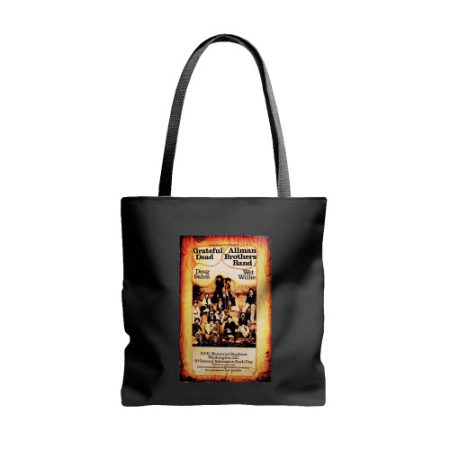 Grateful Dead And Allman Brothers Reprint Concert  Tote Bags