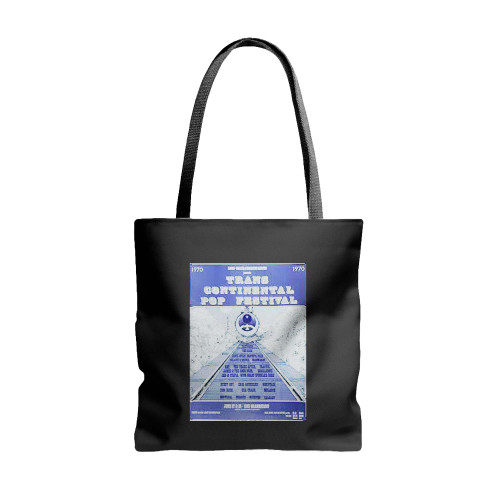 Grateful Dead Janis Joplin The Band Traffic Trans Continental Pop Festival Concert  Tote Bags