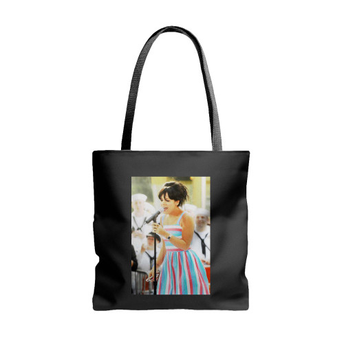 Lily Allen On Stage For The Nbc Today Show Concert With Blondie And Lily Allen  Tote Bags