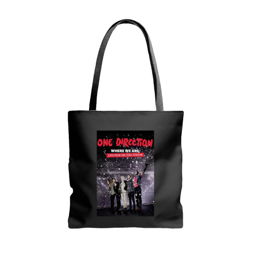 One Direction Where We Are The Concert Film  Tote Bags