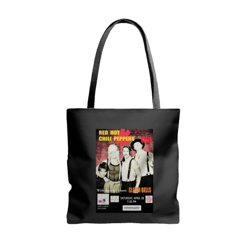 Red Hot Chili Peppers Mini Concert Reproduction  Tote Bags