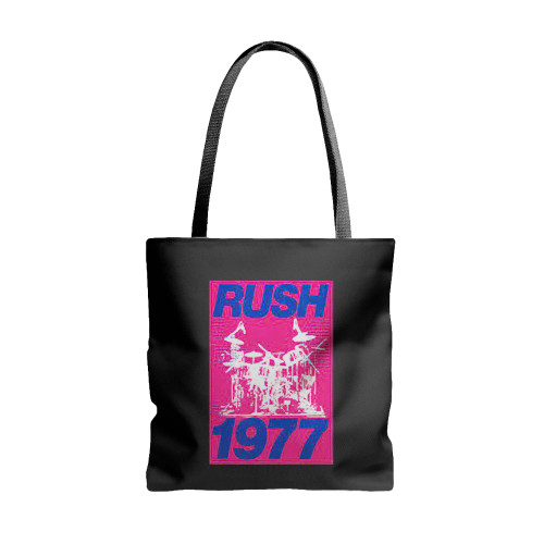 Rush 1 A4 1977 Reproduction Concert  Tote Bags