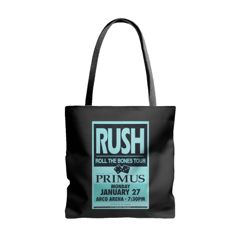 Rush Vintage Concert  Tote Bags