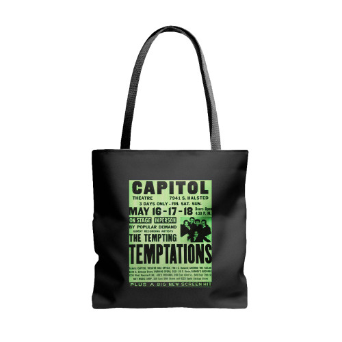 Temptations 1969 Chicago Concert  Tote Bags