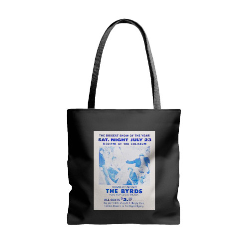 The Byrds 1966 Indianapolis In Cardboard Concert  Tote Bags