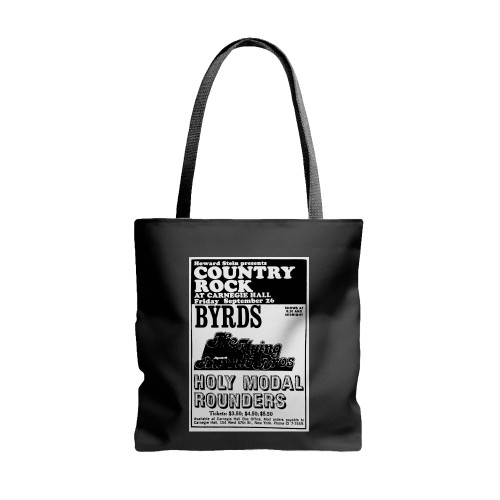 The Byrds Flying Burrito Brothers The Holy Modal Rounders At Carnegie Hall New York New York United States  Tote Bags