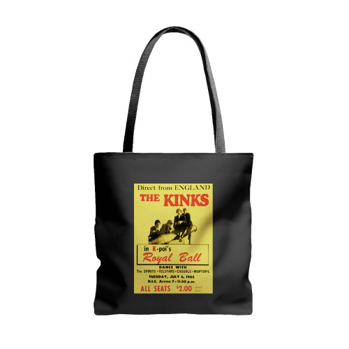 The Kinks Wall Art Of Concert  Tote Bags