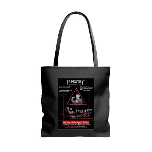 The Liquid Engineers Gary Numan Tribute Band  Tote Bags