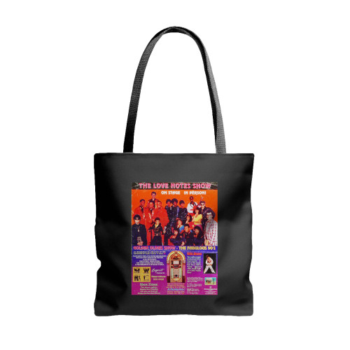 The Love Notes Vintage Concert  Tote Bags